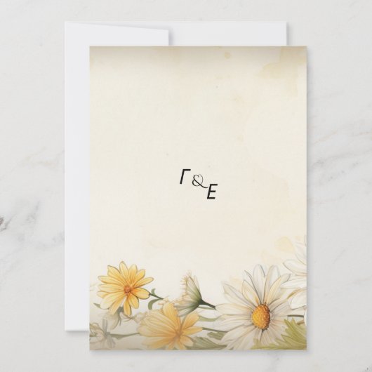 Daisies Einladung (Rückseite)