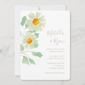 Daisies Einladung zur Hochzeit (Vorderseite)