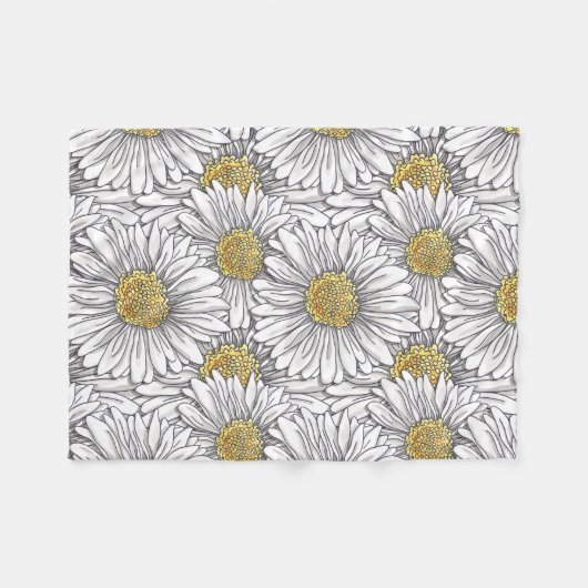 Daisies Fleecedecke (Vorderseite (Horizontal))