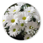 Daisies Floral Keramik Knob Keramikknauf (Vorderseite)