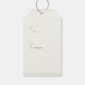 Daisies Floral Watercolor Personalisierte Geschenk Geschenkanhänger (Rückseite)