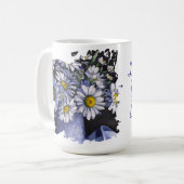 Daisies flower Let your dream blossom mug Kaffeetasse (Vorderseite Links)