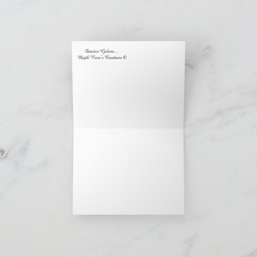 Daisies Galore...... Karte (Innenseite)