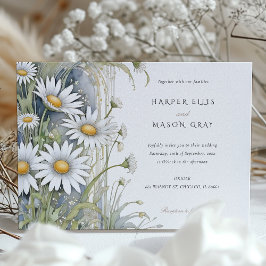Daisies Garden Elegante Hochzeit im Jugendstil Ein Einladung