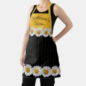 Daisies Gelb und Personalisierte Schwarz Schürze (InSitu)