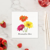 Daisies Gerbera Nature Serviette (Beispiel)