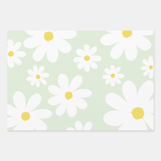Daisies Geschenkpapier Set (Vorderseite)