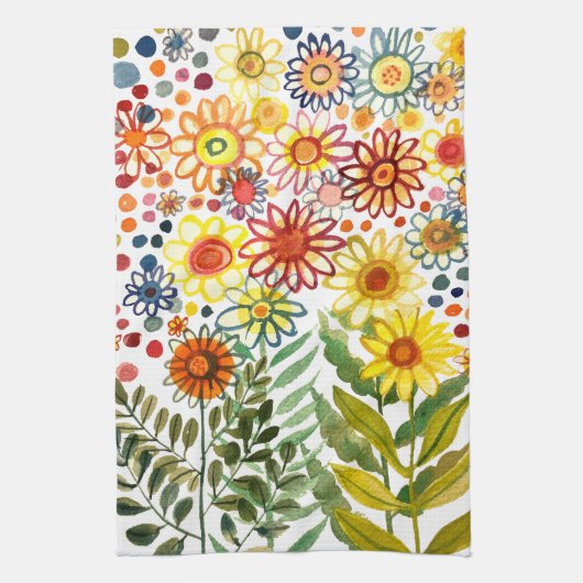 Daisies Geschirrtuch (Vertikal)