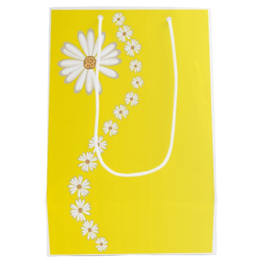 Daisies Gift Bag Mittlere Geschenktüte (Rückseite)