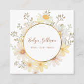 Daisies gold circle Visitenkarte (Vorderseite)