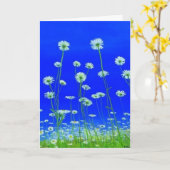 Daisies greeting card for any chance karte (Gelbe Blume)