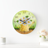 Daisies Große Wanduhr (Zuhause)