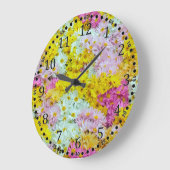 Daisies Große Wanduhr (Winkel)