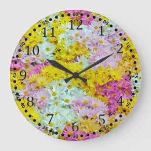Daisies Große Wanduhr