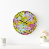 Daisies Große Wanduhr (Zuhause)