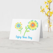 Daisies Grußkarte Karte (Gelbe Blume)