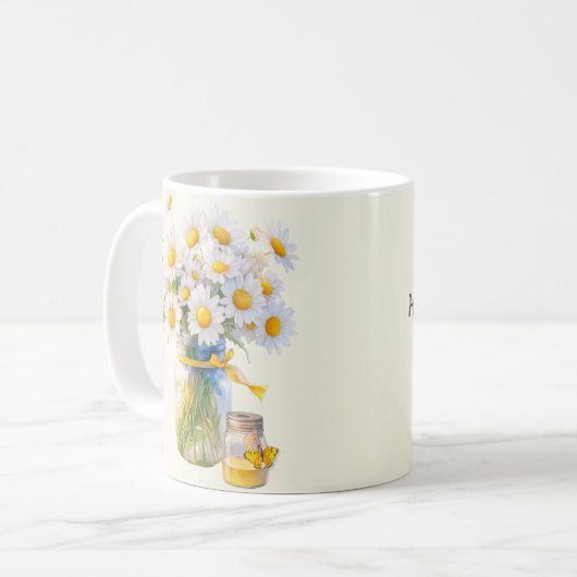 Daisies & Honey für Sie Kaffeetasse (Vorderseite Links)