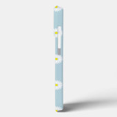 Daisies Illustratives Muster auf blass blau Case-Mate iPhone Hülle (Rückseite / Links)