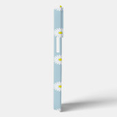 Daisies Illustratives Muster auf blass blau Case-Mate iPhone Hülle (Rückseite / Rechts)