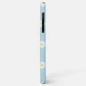 Daisies Illustratives Muster auf blass blau Case-Mate iPhone Hülle (Hinten/Links)