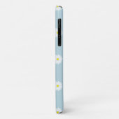 Daisies Illustratives Muster auf blass blau Case-Mate iPhone Hülle (Hinten/Links)