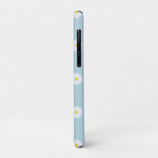 Daisies Illustratives Muster auf blass blau Case-Mate iPhone Hülle (Hinten/Links)