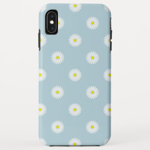 Daisies Illustratives Muster auf blass blau Case-Mate iPhone Hülle