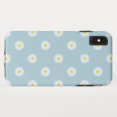 Daisies Illustratives Muster auf blass blau Case-Mate iPhone Hülle (Rückseite (Horizontal))
