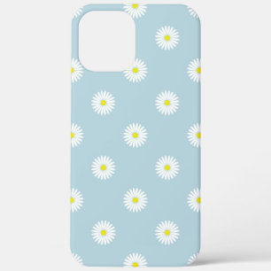 Daisies Illustratives Muster auf blass blau Case-Mate iPhone Hülle