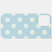 Daisies Illustratives Muster auf blass blau Case-Mate iPhone Hülle (Hinten (horizontal))