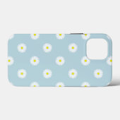 Daisies Illustratives Muster auf blass blau Case-Mate iPhone Hülle (Rückseite (Horizontal))