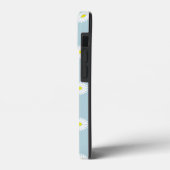 Daisies Illustratives Muster auf blass blau Case-Mate iPhone Hülle (Rückseite / Links)