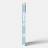 Daisies Illustratives Muster auf blass blau Case-Mate iPhone Hülle (Rückseite / Rechts)