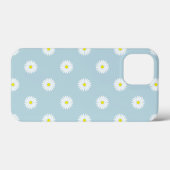 Daisies Illustratives Muster auf blass blau Case-Mate iPhone Hülle (Rückseite (Horizontal))