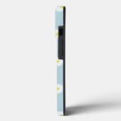 Daisies Illustratives Muster auf blass blau Case-Mate iPhone Hülle (Rückseite / Links)