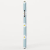 Daisies Illustratives Muster auf blass blau Case-Mate iPhone Hülle (Hinten/Rechts)