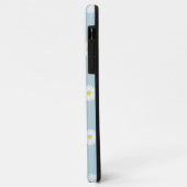Daisies Illustratives Muster auf blass blau Case-Mate iPhone Hülle (Hinten/Links)