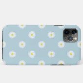 Daisies Illustratives Muster auf blass blau Case-Mate iPhone Hülle (Rückseite (Horizontal))