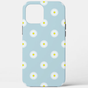 Daisies Illustratives Muster auf blass blau Case-Mate iPhone Hülle