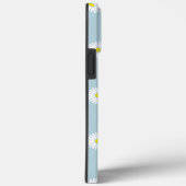 Daisies Illustratives Muster auf blass blau Case-Mate iPhone Hülle (Rückseite / Rechts)