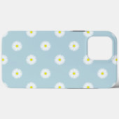 Daisies Illustratives Muster auf blass blau Case-Mate iPhone Hülle (Rückseite (Horizontal))