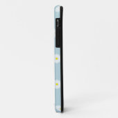 Daisies Illustratives Muster auf blass blau Case-Mate iPhone Hülle (Hinten/Links)