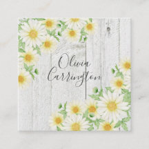 Daisies Imitats Wood Personalisiert Name