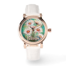 Daisies Impressionistisches Florales Türkis Person