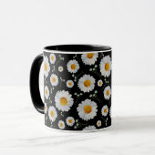 Daisies in Black Tasse (Vorderseite Links)
