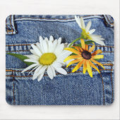 Daisies in Blue Jean Pocket Mousepad (Vorne)