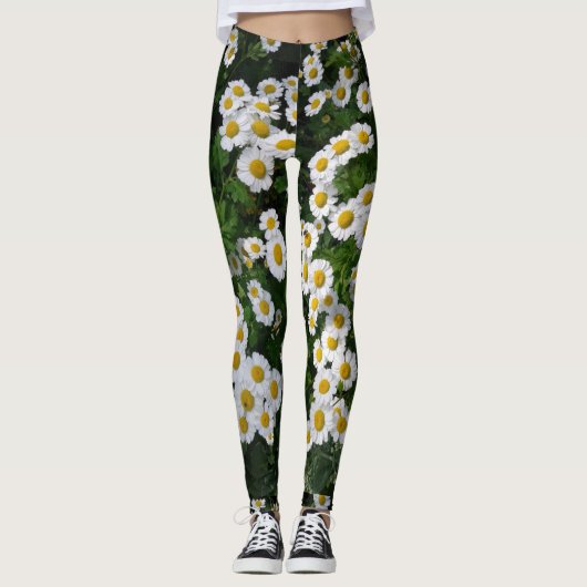 Daisies in einer Wiese Leggings (Vorderseite)