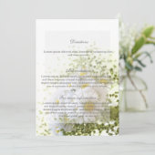 Daisies in Liebe bearbeitbar Wedding Bouquet Richt Einladung (Stehend Vorderseite)