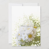 Daisies in Liebe bearbeitbar Wedding Bouquet Richt Einladung (Rückseite)