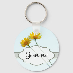Daisies in the Sky Nametag Schlüsselanhänger